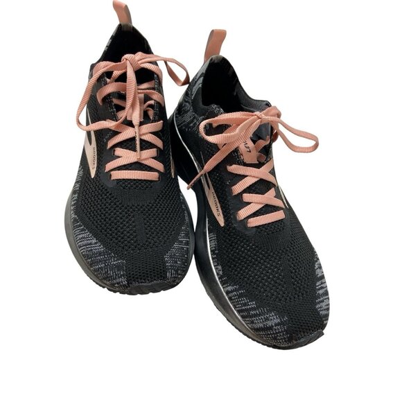 Brooks Levitate 4 Black Pink Women Neutral Road Running Shoes Sz US 7 Medium B - Picture 3 of 14